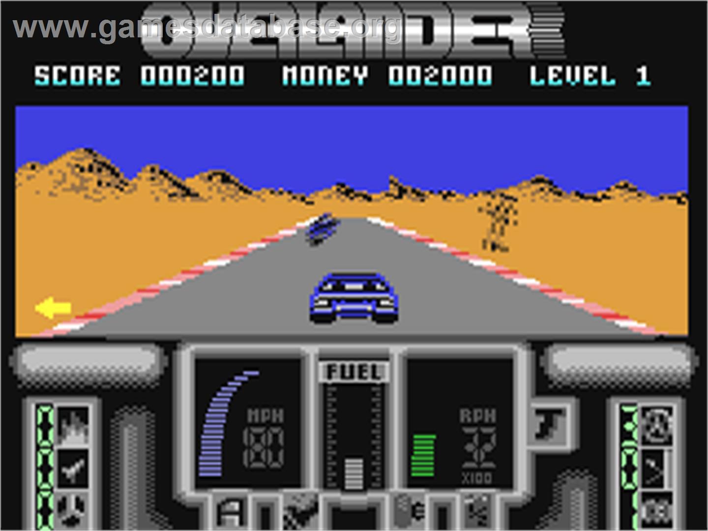 Overlander - Commodore 64 - Artwork - In Game