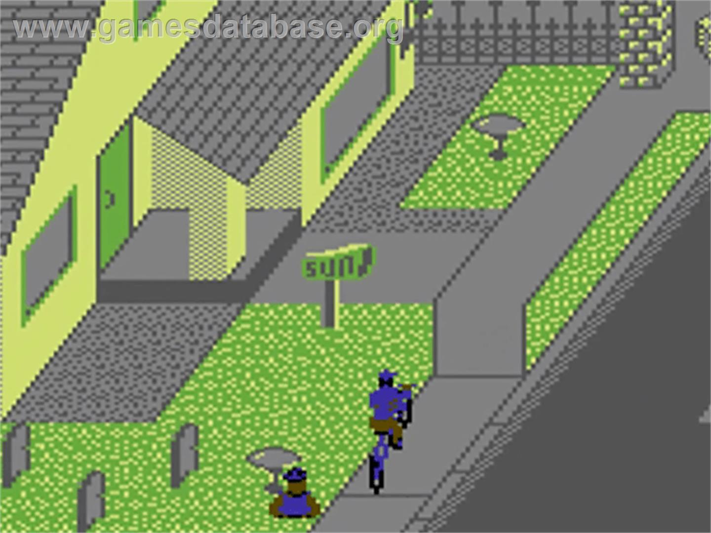 Paperboy - Commodore 64 - Artwork - In Game