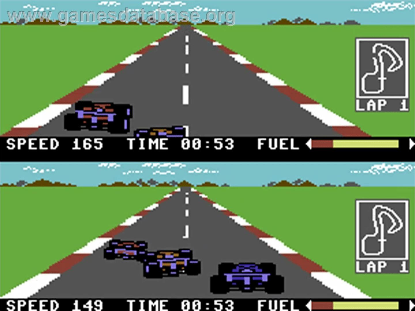 Pitstop II - Commodore 64 - Artwork - In Game