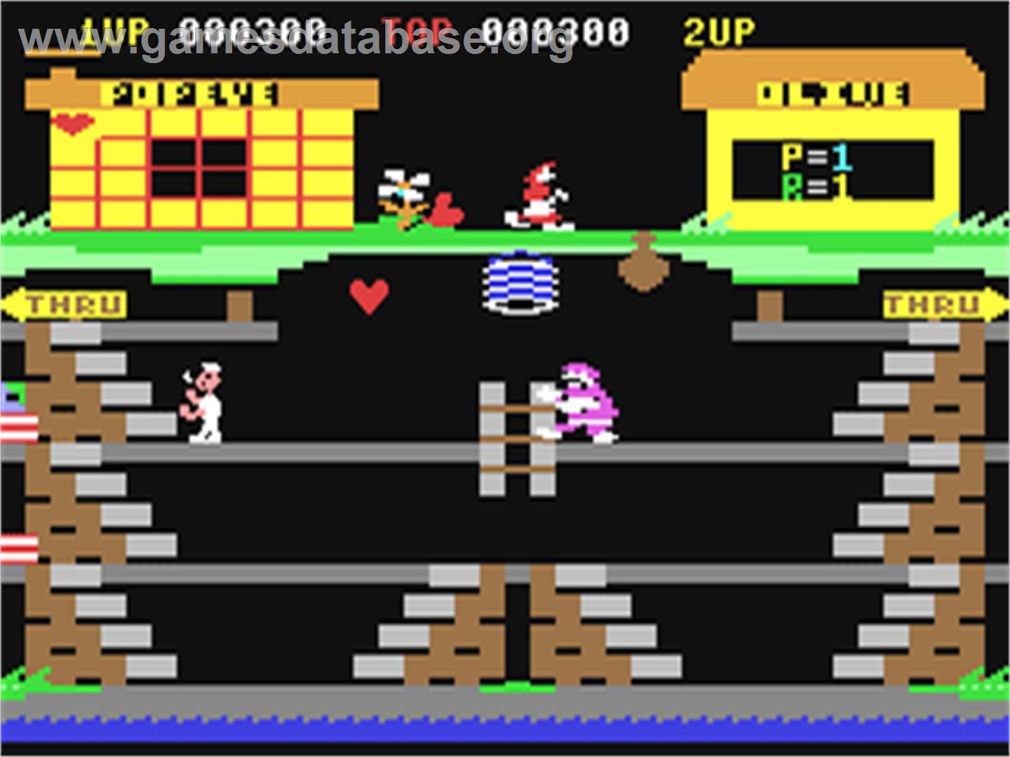Popeye - Commodore 64 - Artwork - In Game