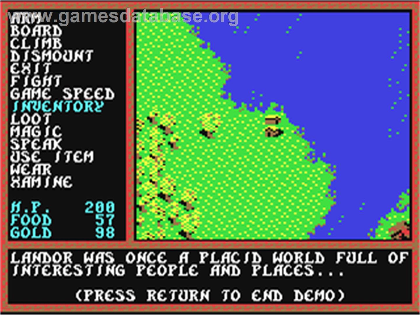 Questron II - Commodore 64 - Artwork - In Game