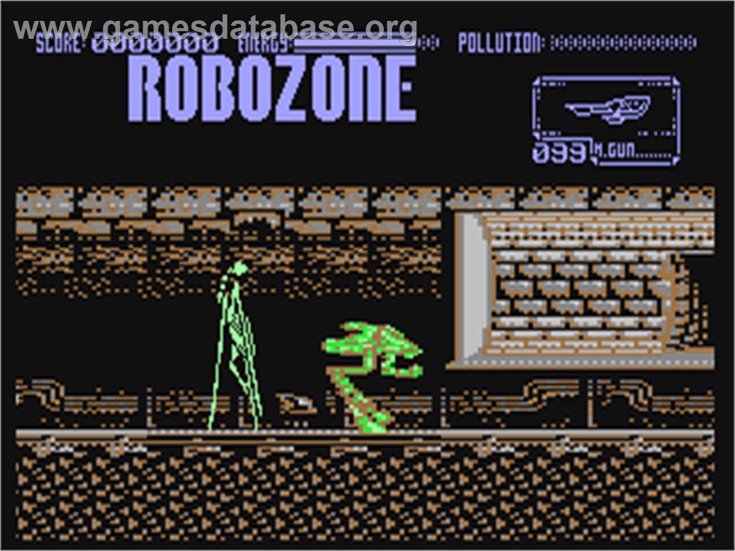 Robozone - Commodore 64 - Artwork - In Game