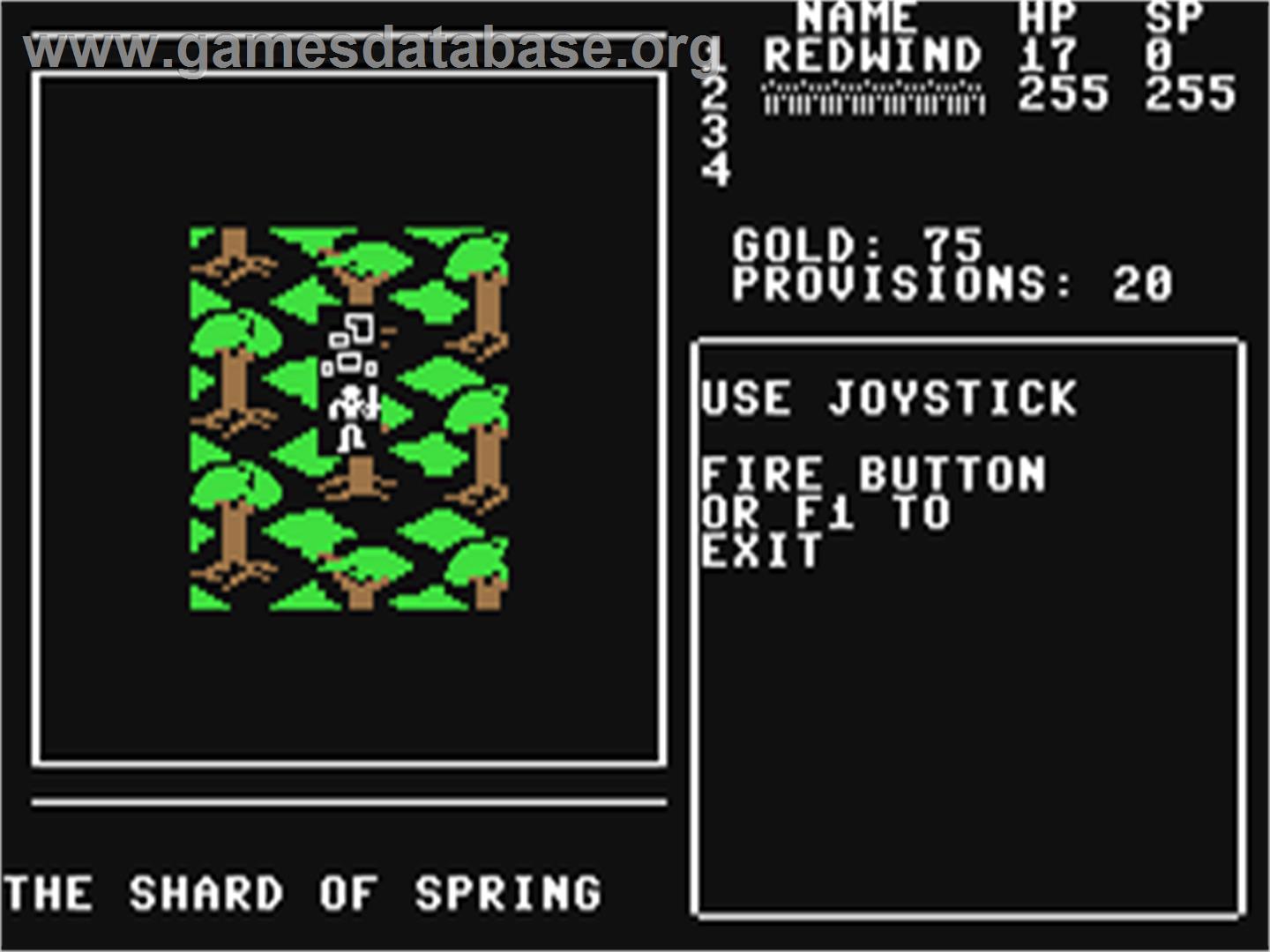 Shard of Spring - Commodore 64 - Artwork - In Game