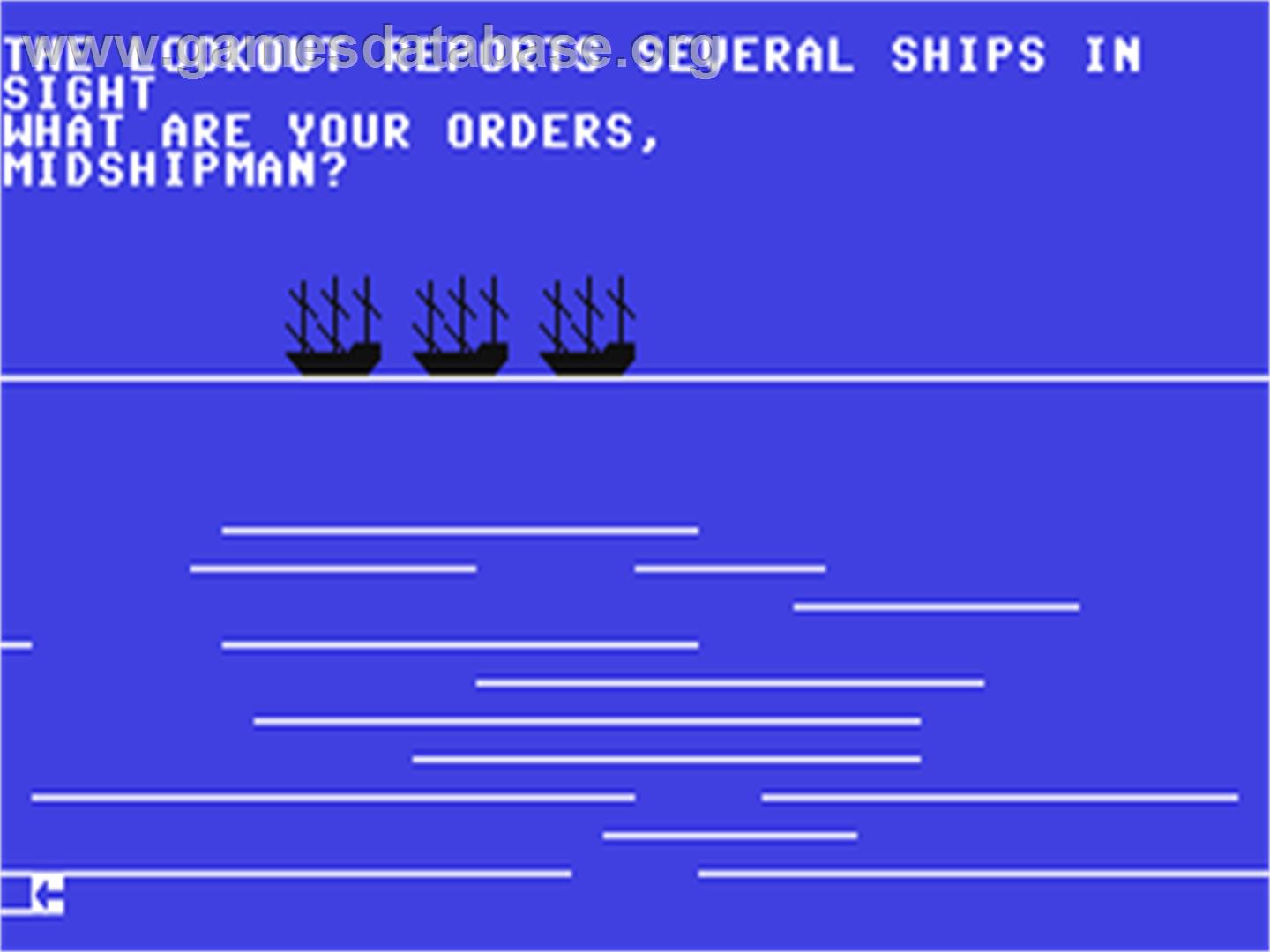 Ship of the Line - Commodore 64 - Artwork - In Game