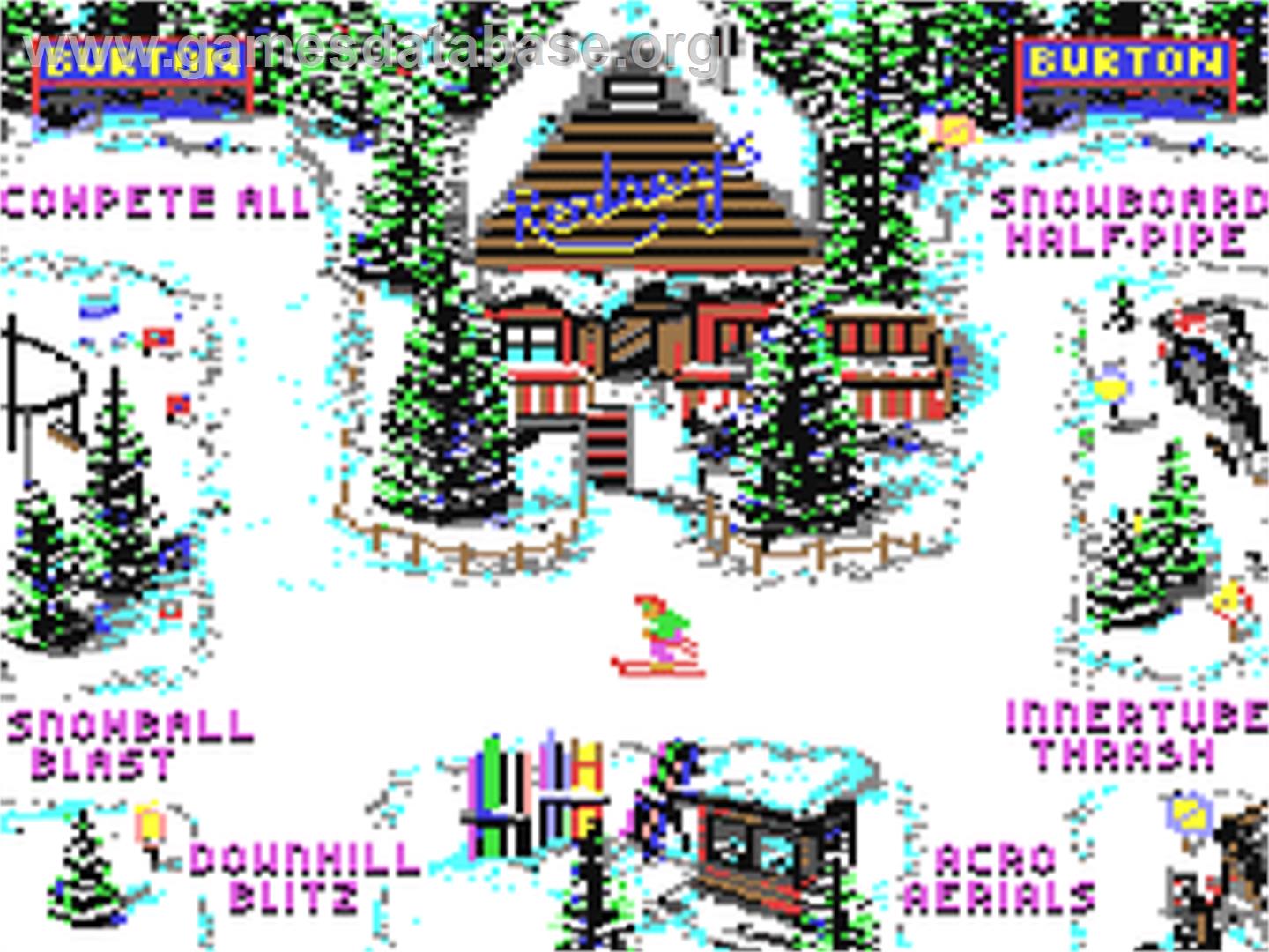 Ski or Die - Commodore 64 - Artwork - In Game