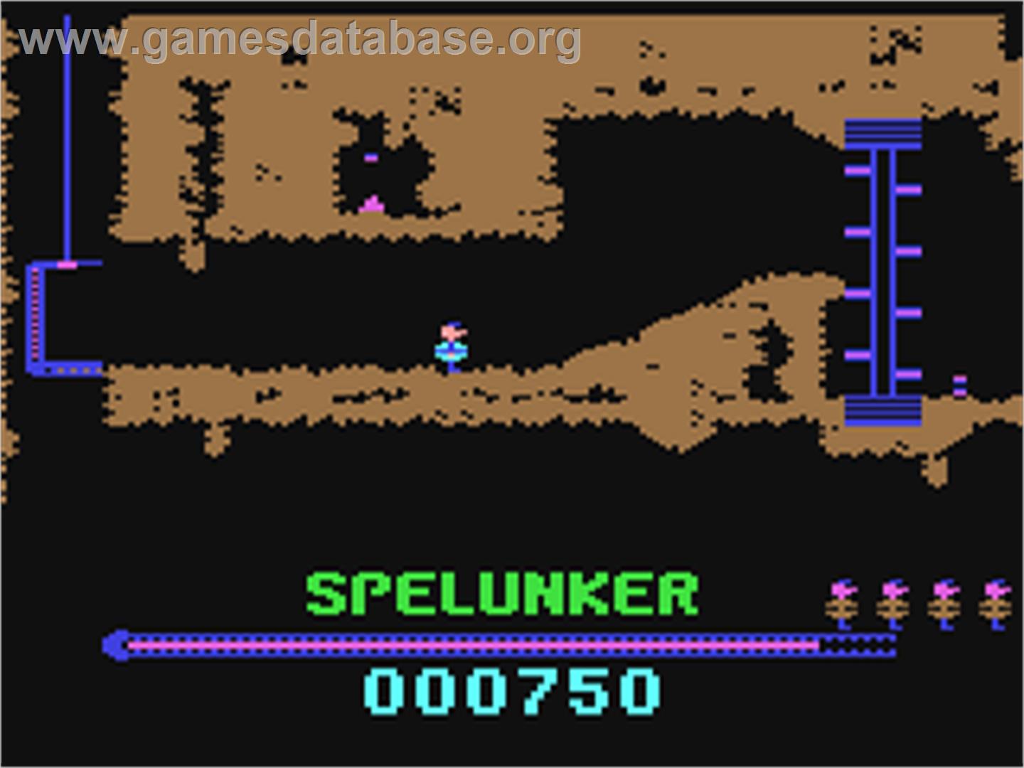 Spelunker - Commodore 64 - Artwork - In Game