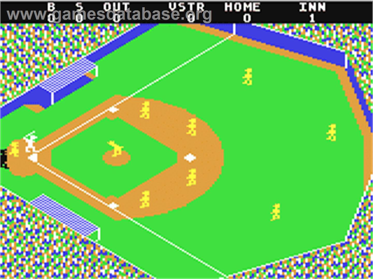 Star League Baseball - Commodore 64 - Artwork - In Game