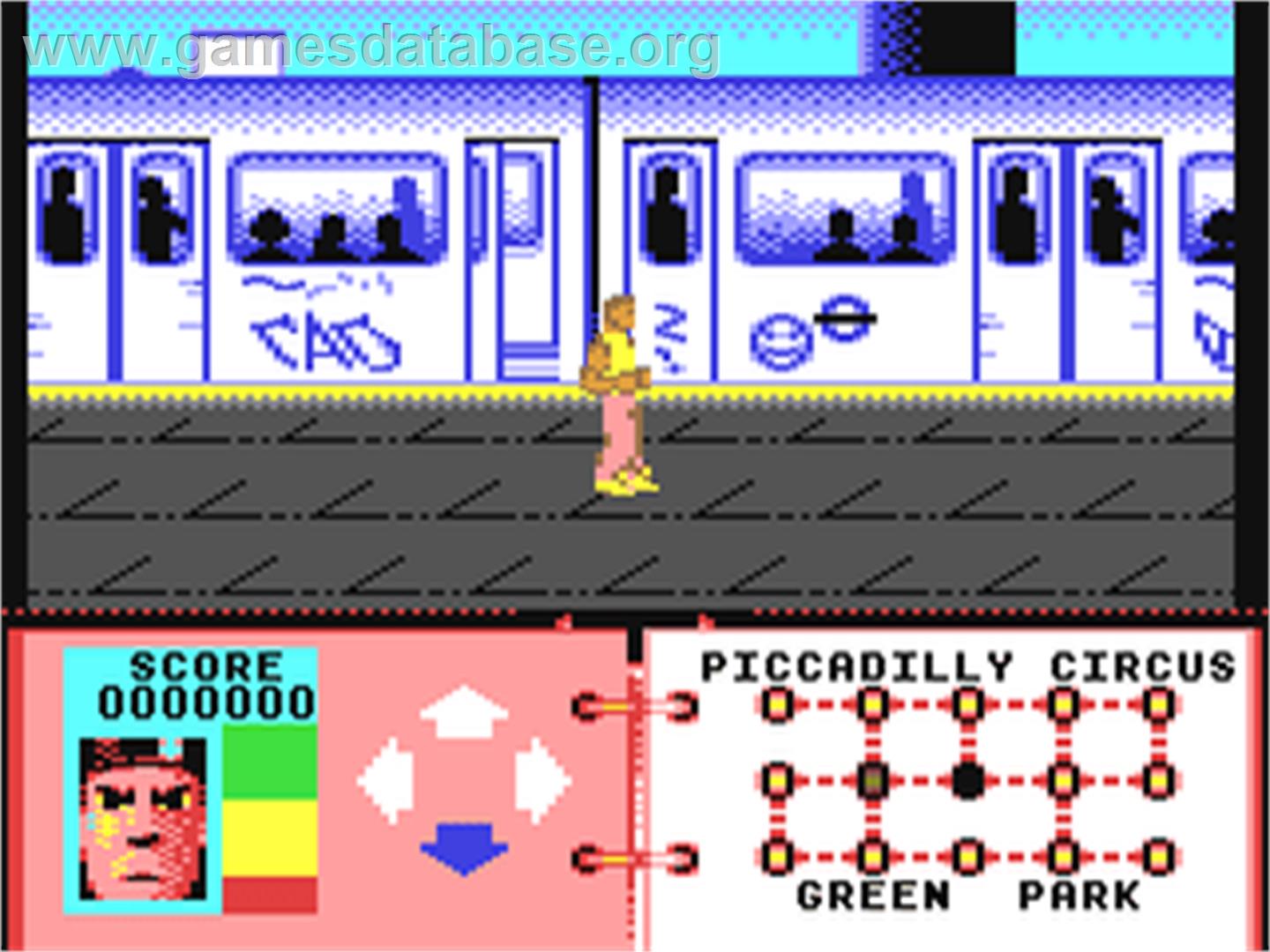 Subway Vigilante - Commodore 64 - Artwork - In Game
