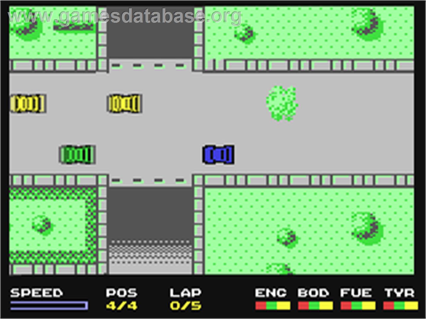 Super Cars - Commodore 64 - Artwork - In Game