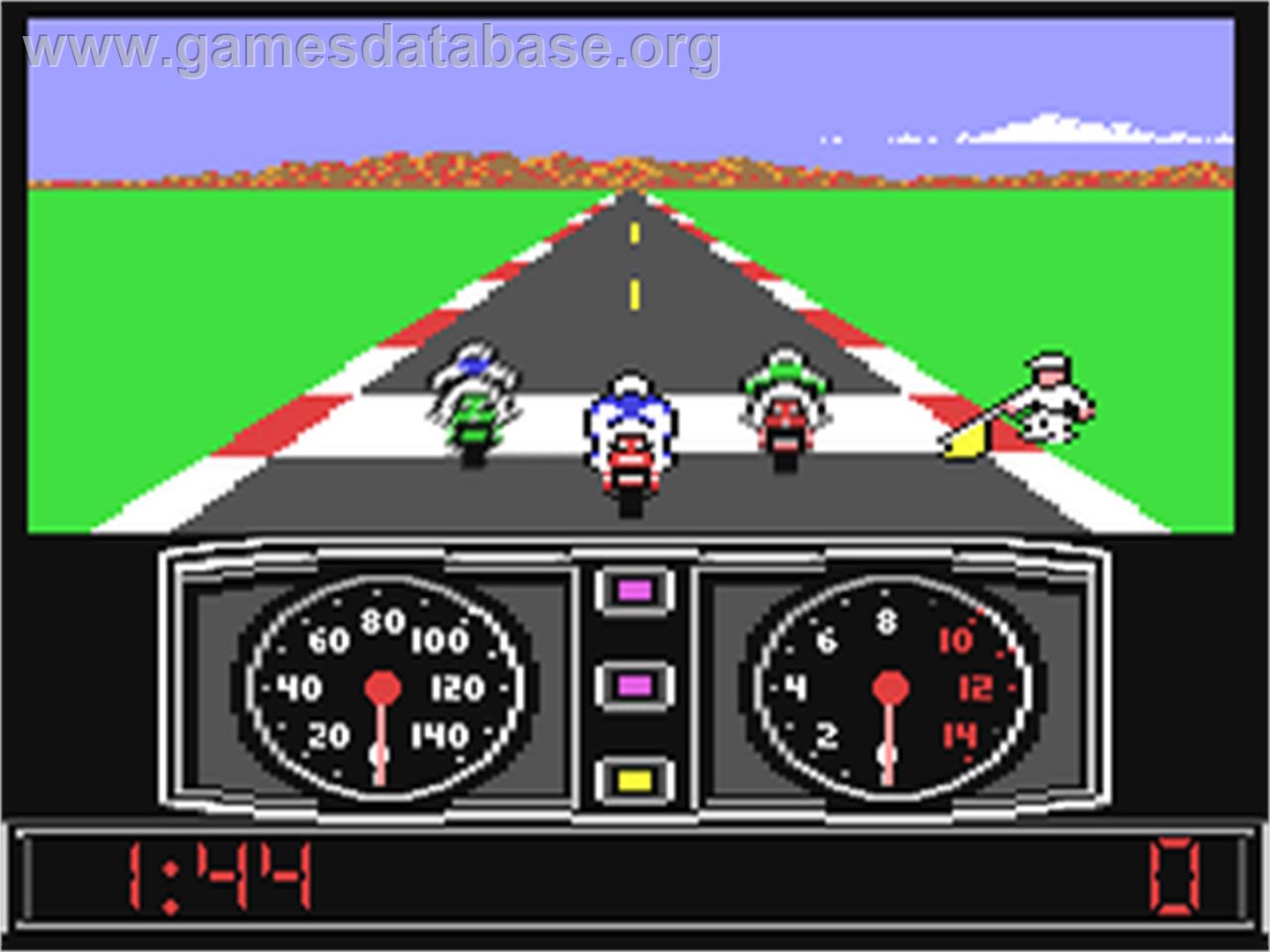 Super Cycle - Commodore 64 - Artwork - In Game