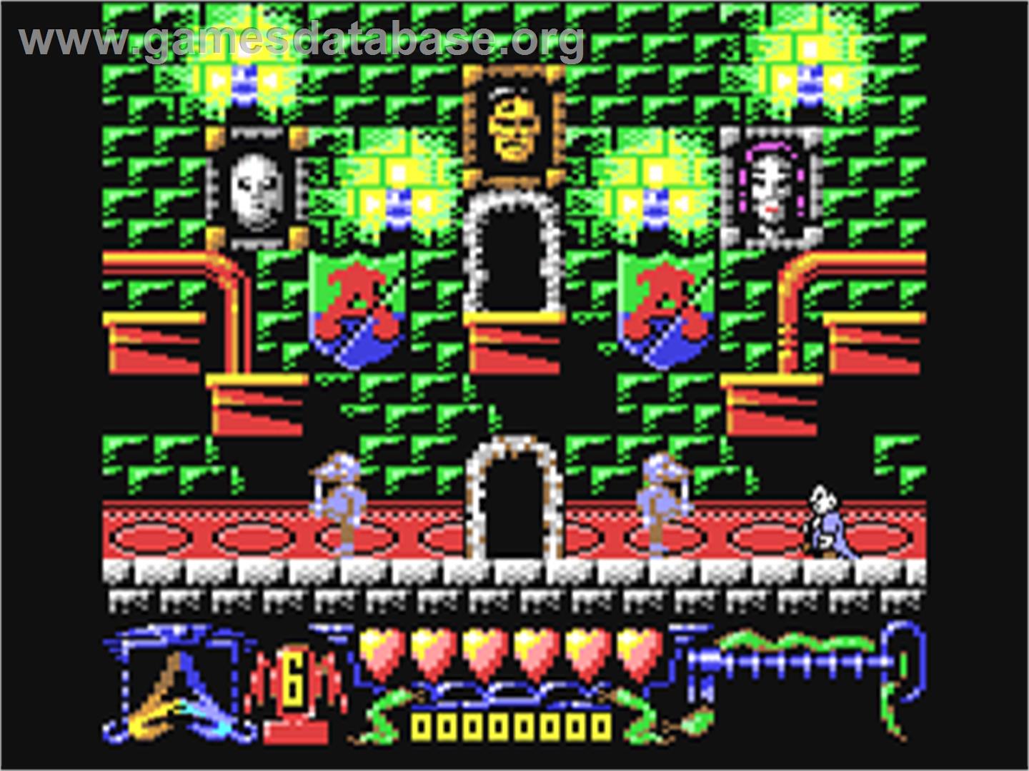 The Addams Family - Commodore 64 - Artwork - In Game