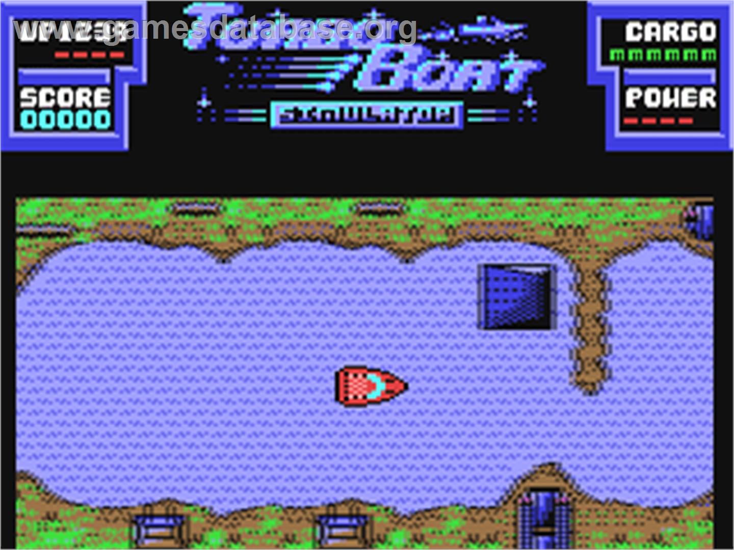 Turbo Boat Simulator - Commodore 64 - Artwork - In Game