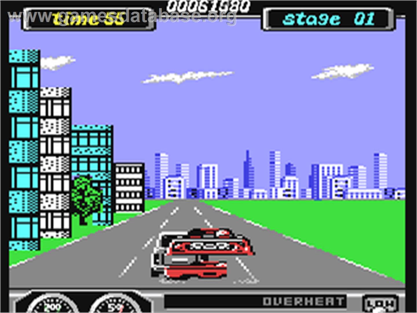 Turbo Outrun - Commodore 64 - Artwork - In Game