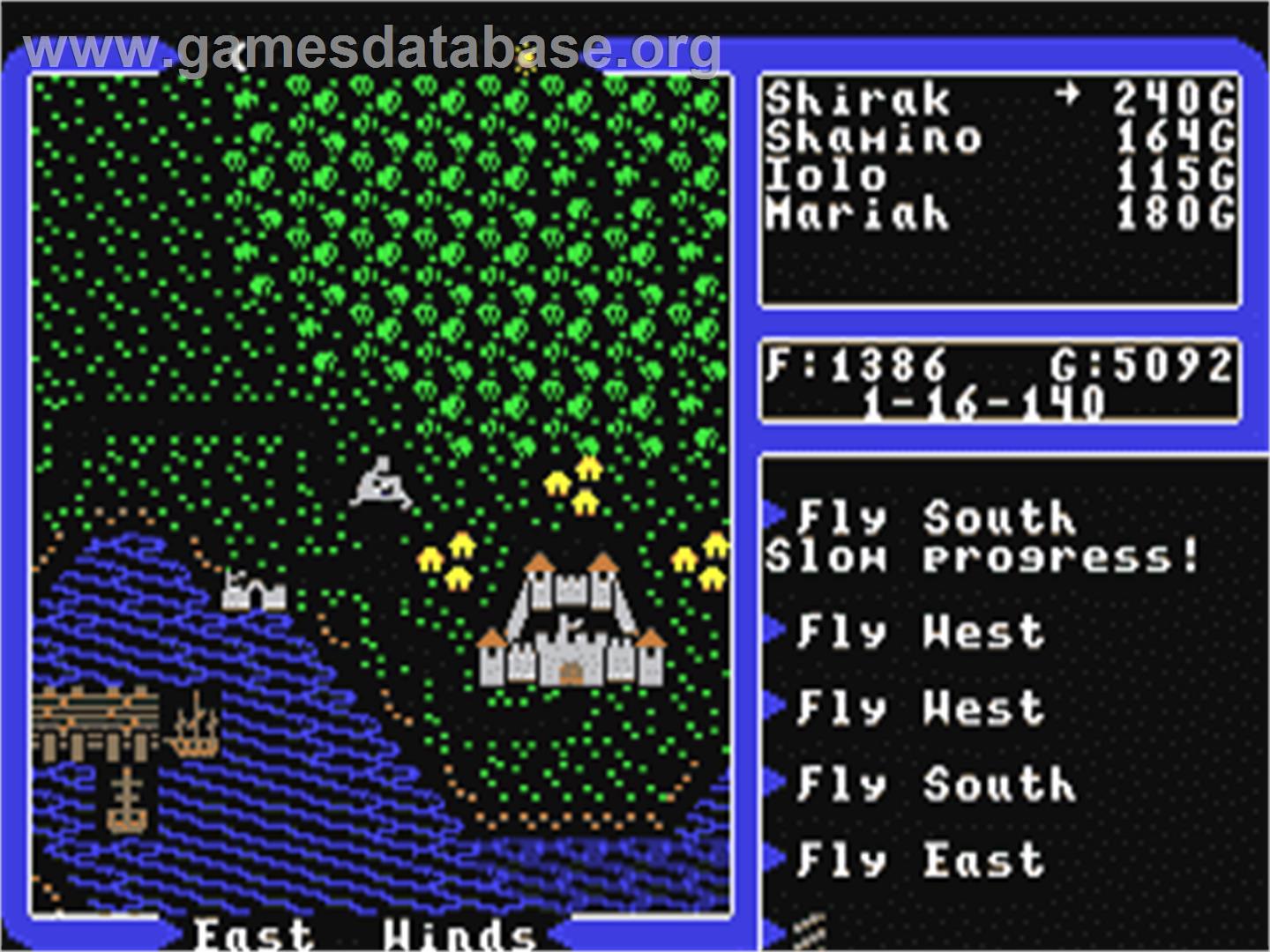 Ultima V: Warriors of Destiny - Commodore 64 - Artwork - In Game
