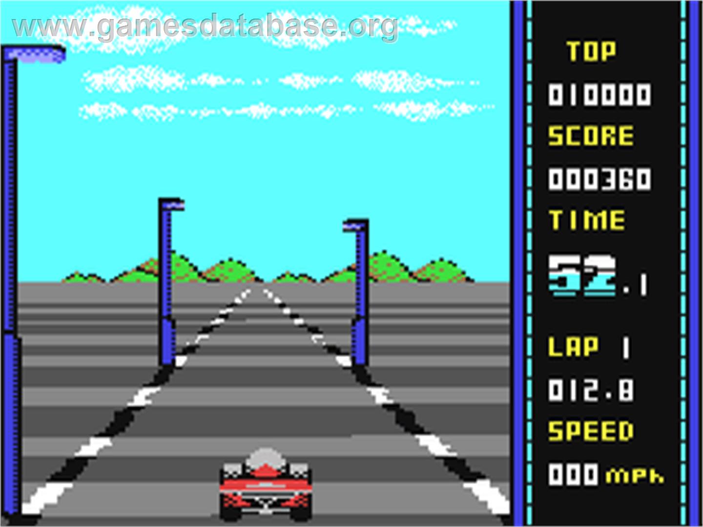 WEC Le Mans - Commodore 64 - Artwork - In Game