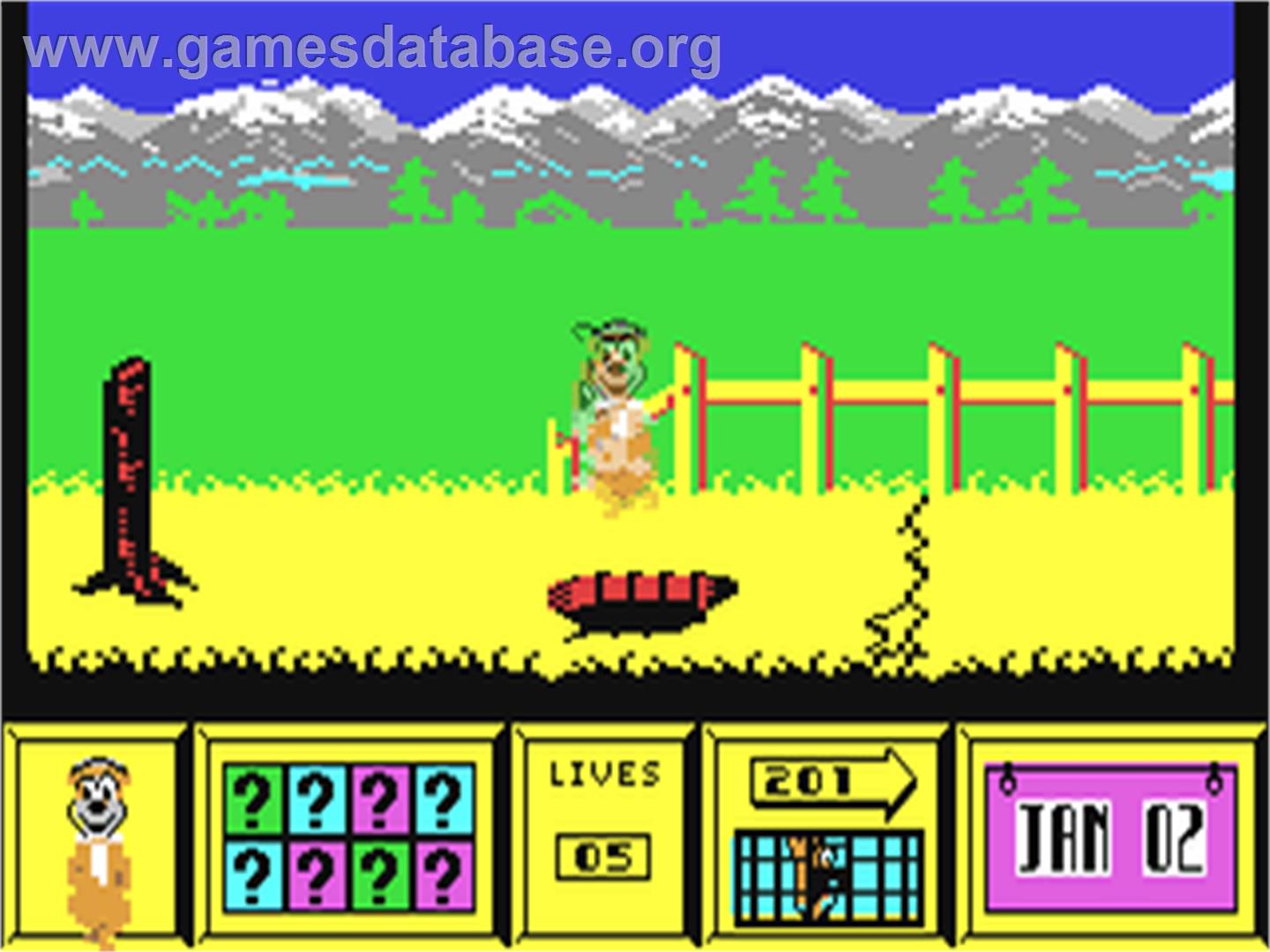 Yogi Bear - Commodore 64 - Artwork - In Game