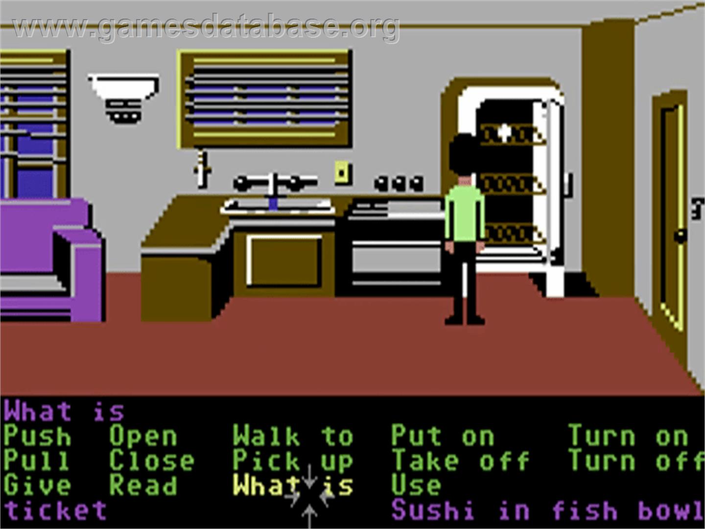 Zak McKracken and the Alien Mindbenders - Commodore 64 - Artwork - In Game