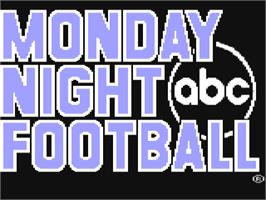 Title screen of ABC Monday Night Football on the Commodore 64.