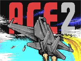 Title screen of Ace 2: The Ultimate Head to Head Conflict on the Commodore 64.