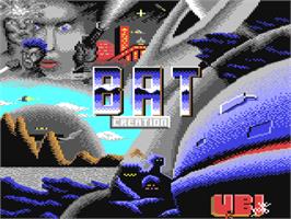 Title screen of B.A.T. on the Commodore 64.