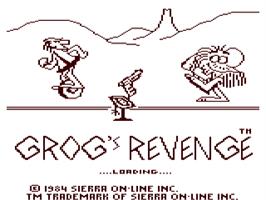 Title screen of BC's Quest for Tires II: Grog's Revenge on the Commodore 64.