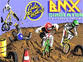 Title screen of BMX Simulator on the Commodore 64.
