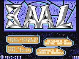 Title screen of Baal on the Commodore 64.