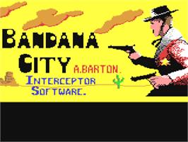 Title screen of Bandana City on the Commodore 64.