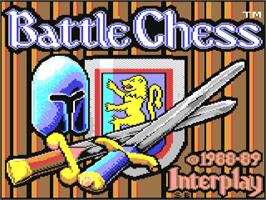 Title screen of Battle Chess on the Commodore 64.
