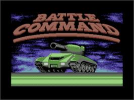 Title screen of Battle Command on the Commodore 64.