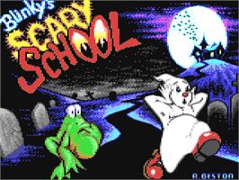 Title screen of Blinky's Scary School on the Commodore 64.