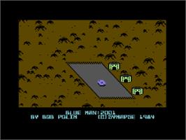 Title screen of Blue Max 2001 on the Commodore 64.