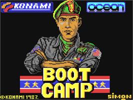 Title screen of Boot Camp on the Commodore 64.