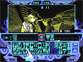 Title screen of Captain Blood on the Commodore 64.