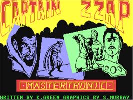 Title screen of Captain Zapp on the Commodore 64.