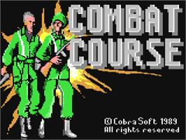 Title screen of Combat Course on the Commodore 64.