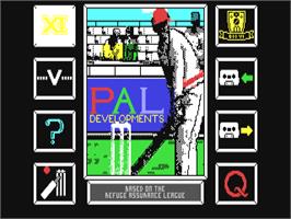 Title screen of Cricket Captain on the Commodore 64.