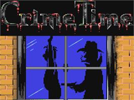 Title screen of Crime Time on the Commodore 64.