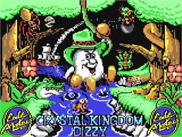 Title screen of Crystal Kingdom Dizzy on the Commodore 64.