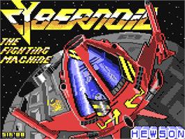Title screen of Cybernoid: The Fighting Machine on the Commodore 64.