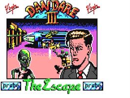 Title screen of Dan Dare III: The Escape on the Commodore 64.