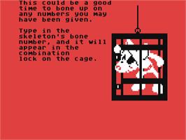 Title screen of Danger Mouse in the Black Forest Chateau on the Commodore 64.