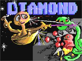 Title screen of Diamond Mine on the Commodore 64.