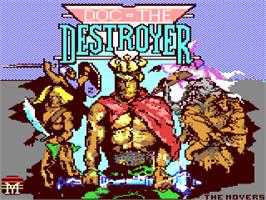 Title screen of Doc the Destroyer on the Commodore 64.