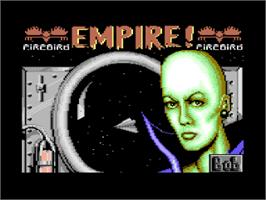 Title screen of Empire: Wargame of the Century on the Commodore 64.