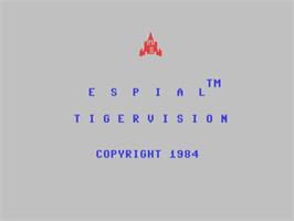 Title screen of Espial on the Commodore 64.