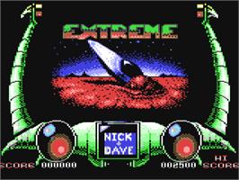 Title screen of Extreme on the Commodore 64.