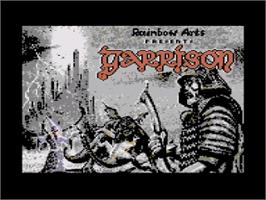 Title screen of Garrison on the Commodore 64.