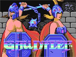 Title screen of Gauntlet: The Deeper Dungeons on the Commodore 64.