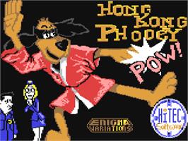 Title screen of Hong Kong Phooey: No.1 Super Guy on the Commodore 64.